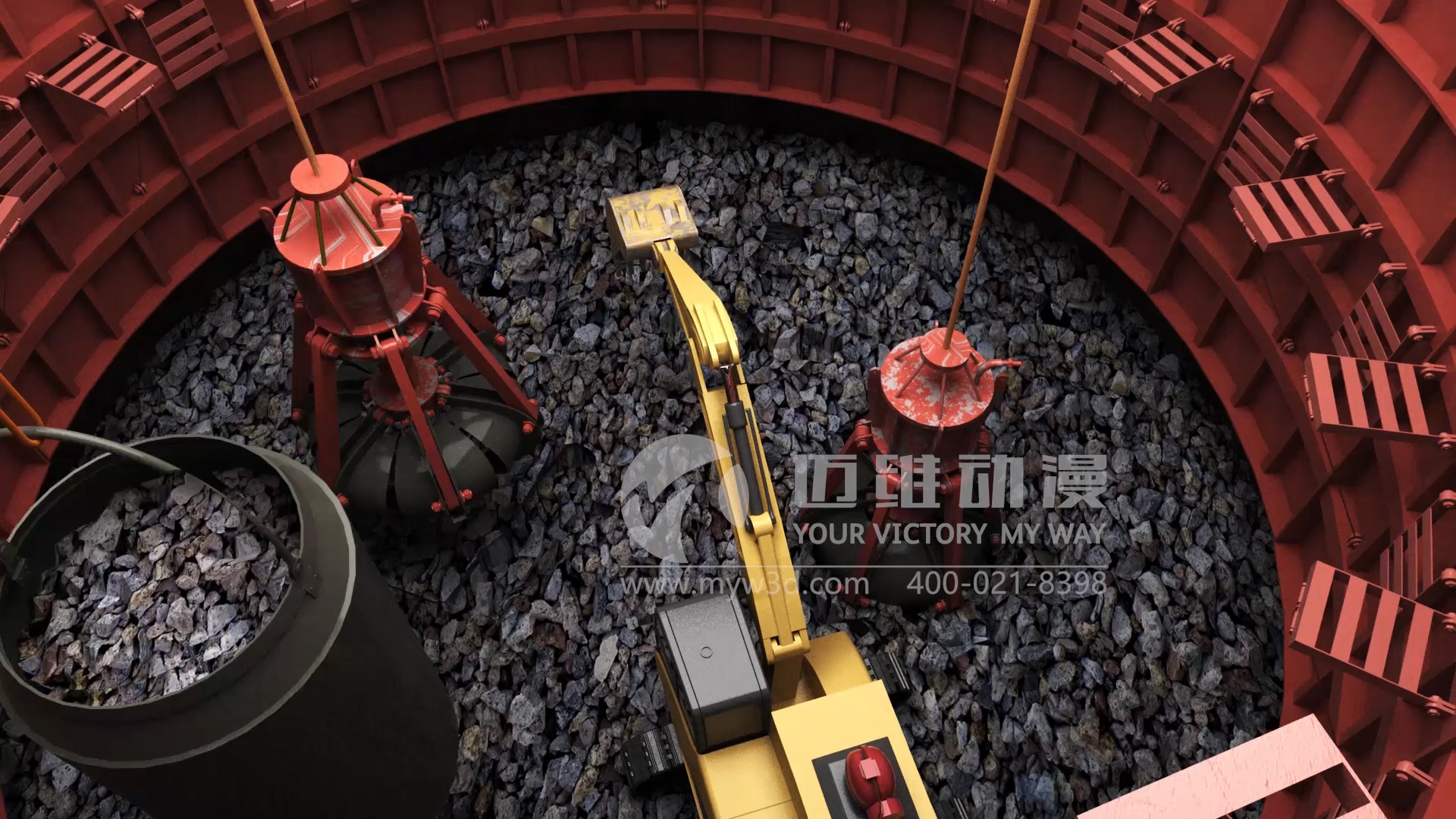 一分鐘帶你了解工程施工三維動畫在展示礦井施工工藝方面的亮點(diǎn)與優(yōu)勢！(圖1)