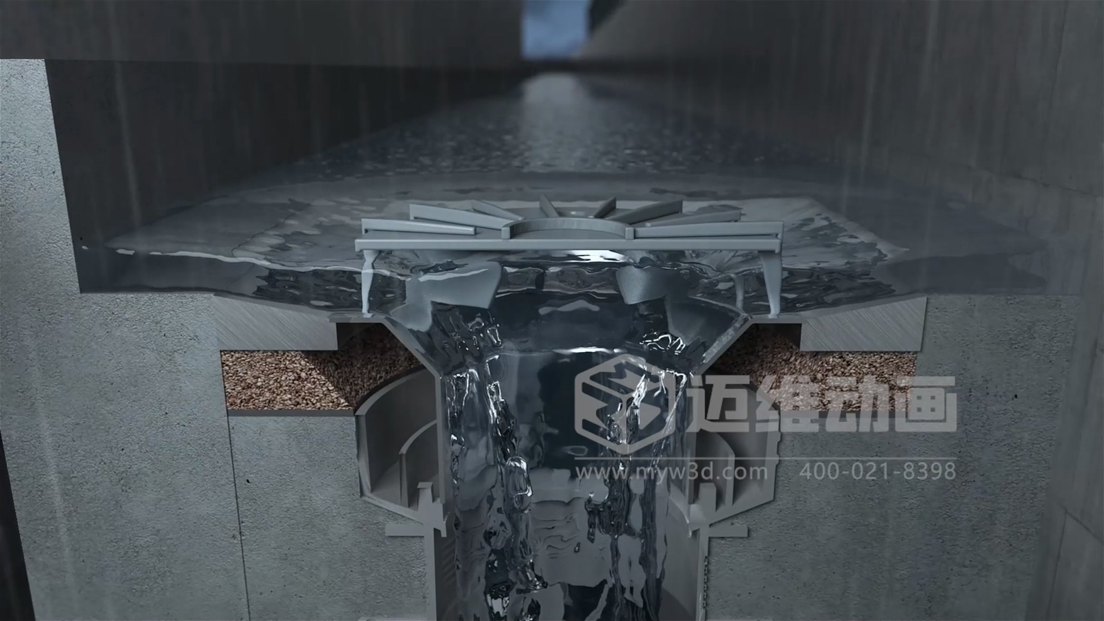 虹吸雨水管道系統(tǒng)三維動畫展示(圖2) 虹吸雨水管道系統(tǒng)三維動畫展示(圖2)