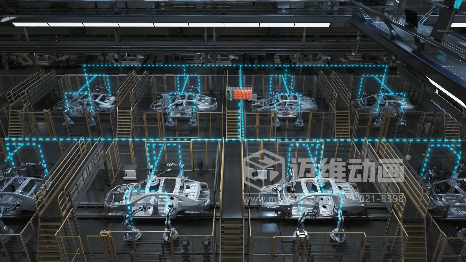 工業(yè)自動(dòng)化 3D 動(dòng)畫如何精準(zhǔn)呈現(xiàn)？邁維動(dòng)畫為可編程邏輯控制器打造爆款產(chǎn)品動(dòng)畫宣傳片(圖4)